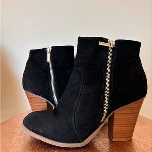 Black ankle booties